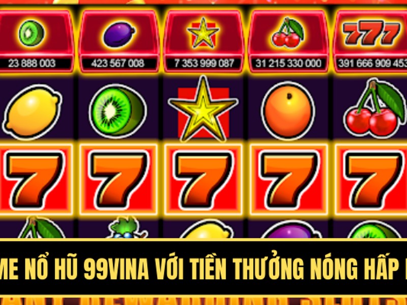 Hình ảnh game nổ hũ cổ điển với biểu tượng trái cây