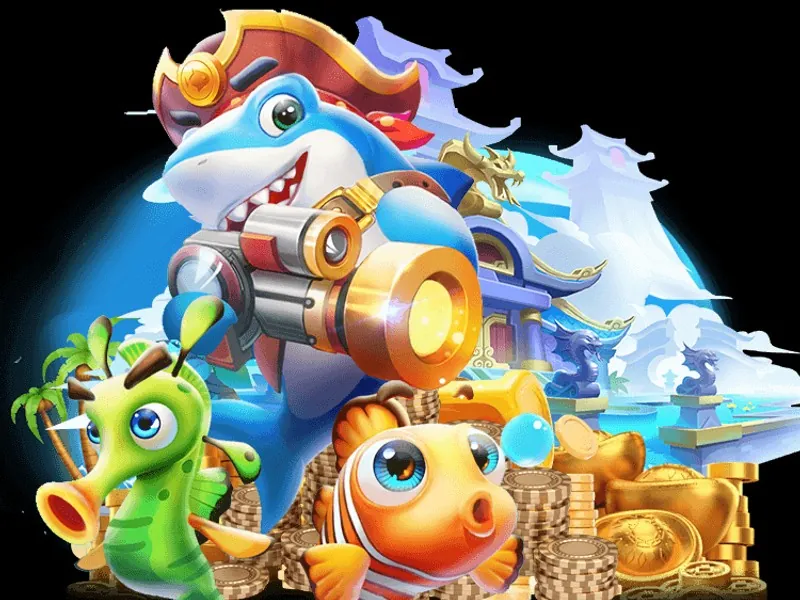 Hình ảnh minh họa kỹ thuật bắn ria mép, tập trung vào các con cá ở rìa màn hình game bắn cá 888clb